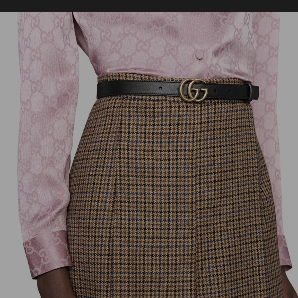 Gucci Marmont Black leather belt